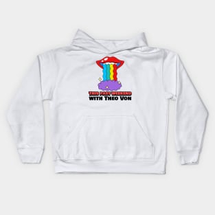 This Past Weekend Retro Rainbow Lips Kids Hoodie